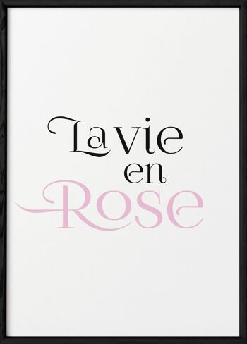 Affiche La vie en rose