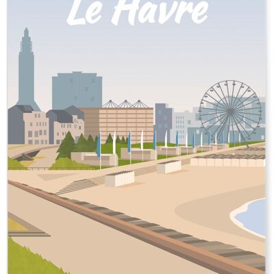 Illustrative poster of the city of Le Havre
