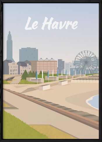 Affiche illustration de la ville Le Havre 3