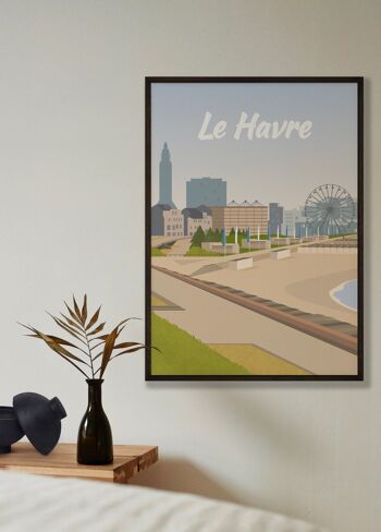 Affiche illustration de la ville Le Havre 4