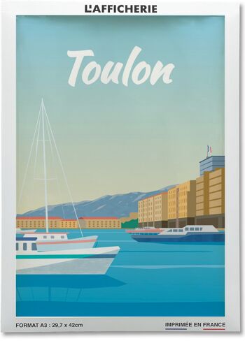 Affiche illustration de la ville de Toulon 2