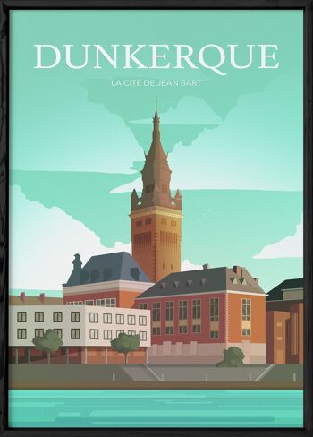 Affiche illustration de la ville de Dunkerque 3