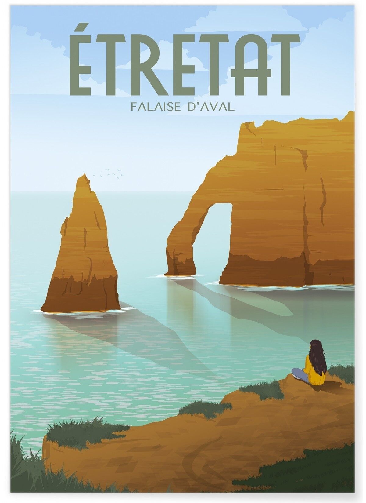 Poster illustrativo della città di Etretat