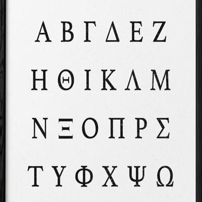 Greek Alphabet Poster