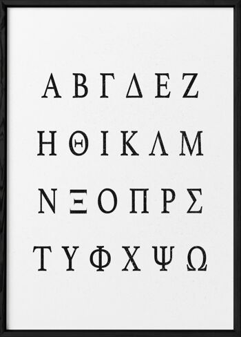 Affiche Alphabet Grec