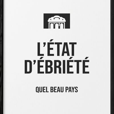 Affiche État d'ébriété