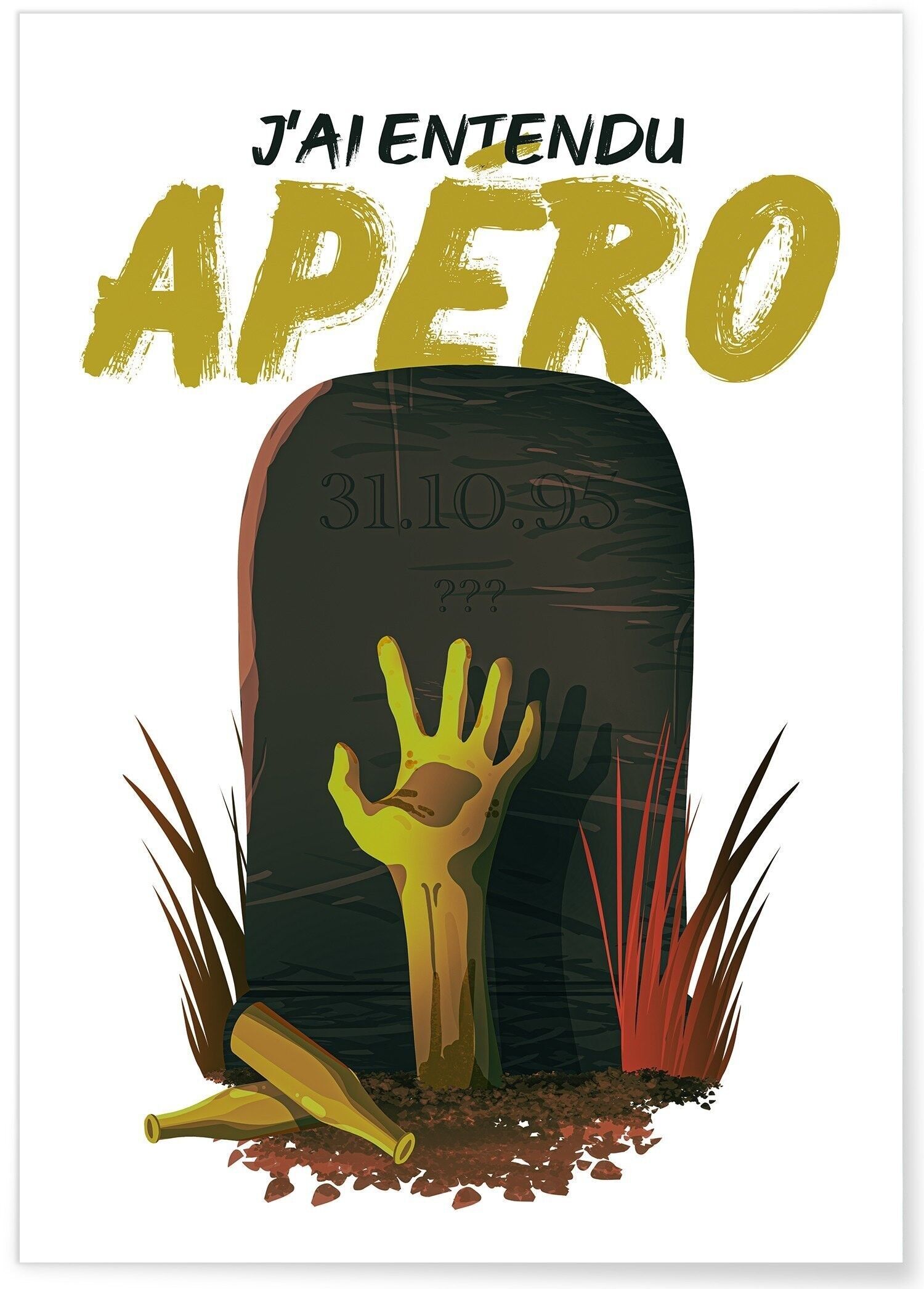 Poster Ho sentito aperitivo - umorismo