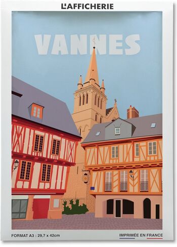 Affiche illustration de la ville de Vannes 2