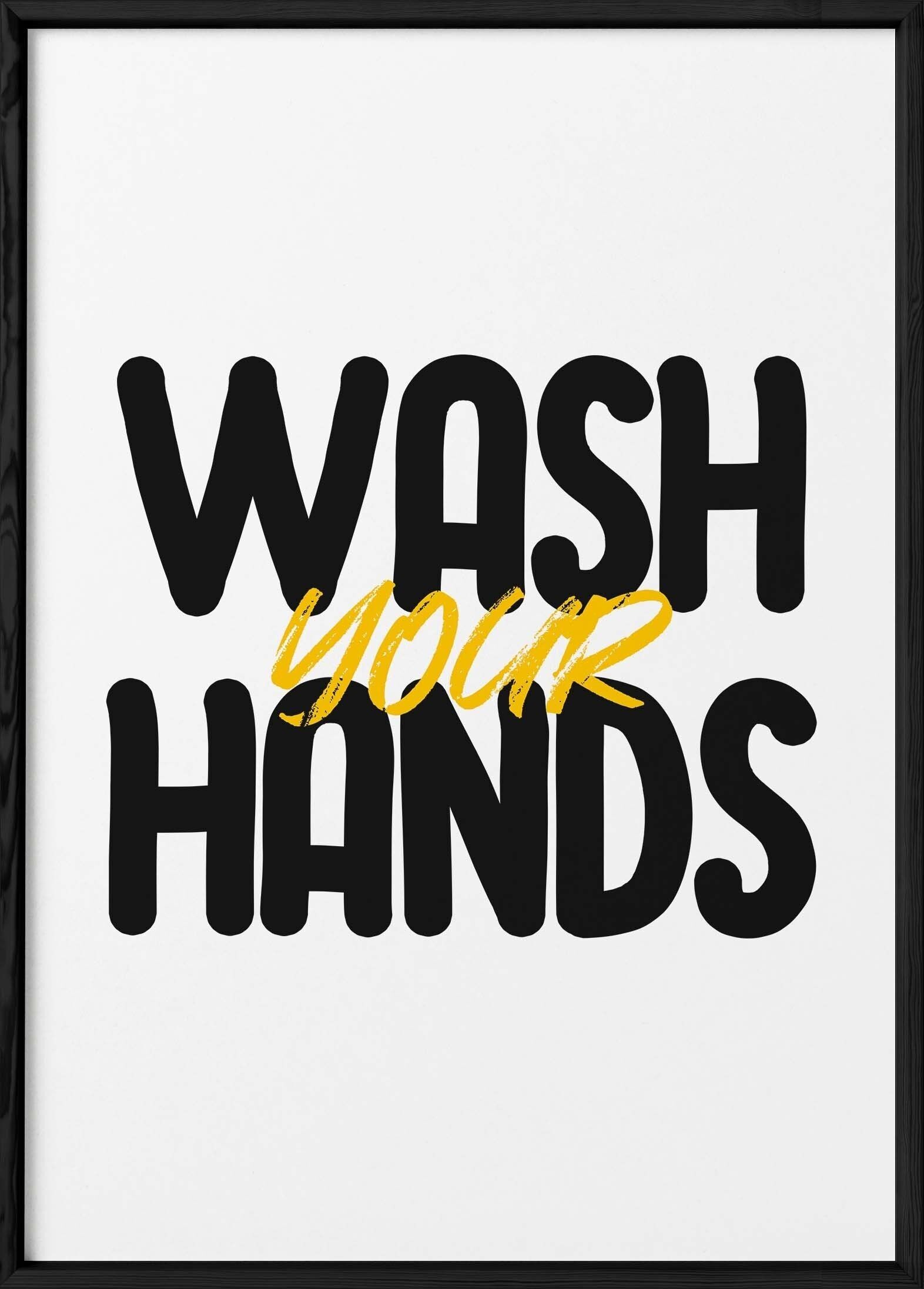 Poster "Wash your hands"