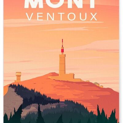 Cartel ilustrativo del Mont Ventoux