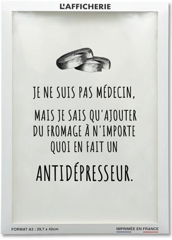 Affiche Je ne suis pas médecin - humour 2