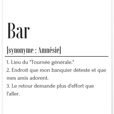 Poster Definition Bar