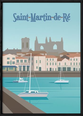 Affiche illustration de la ville de Saint-Martin-de-Ré 3