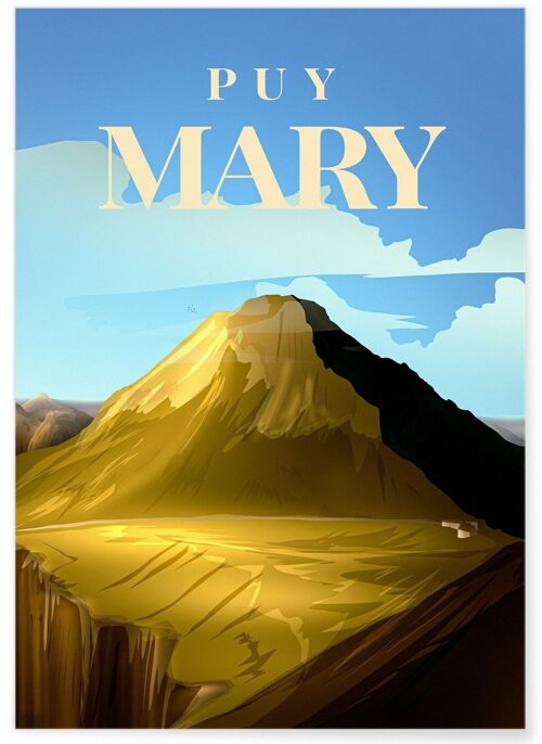 Affiche illustration du Puy Mary