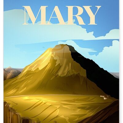 Cartel de ilustración de Puy Mary