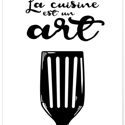 Poster "Cooking is an art"