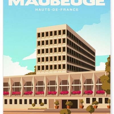 Cartel ilustrativo de la ciudad de Maubeuge