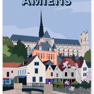 Cartel ilustrativo de la ciudad de Amiens