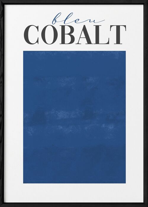 Affiche  Bleu Cobalt