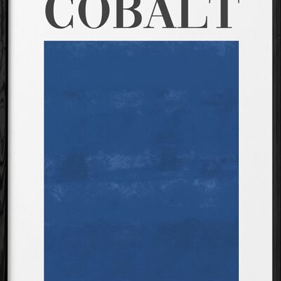 Affiche  Bleu Cobalt