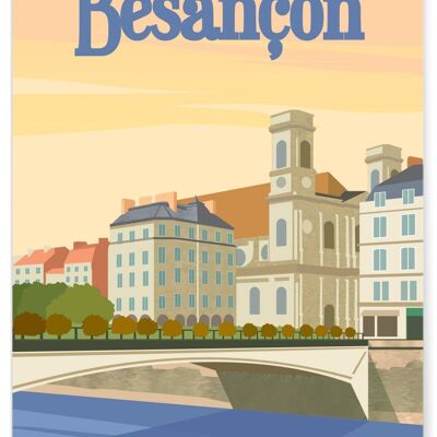 Illustrationsplakat der Stadt Besançon