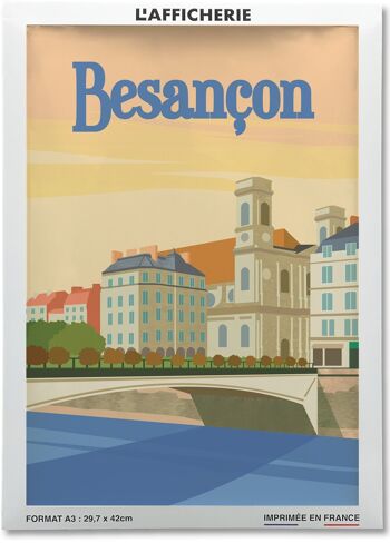 Affiche illustration de la ville de Besançon 2