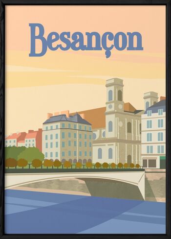 Affiche illustration de la ville de Besançon 3