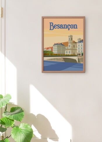 Affiche illustration de la ville de Besançon 4