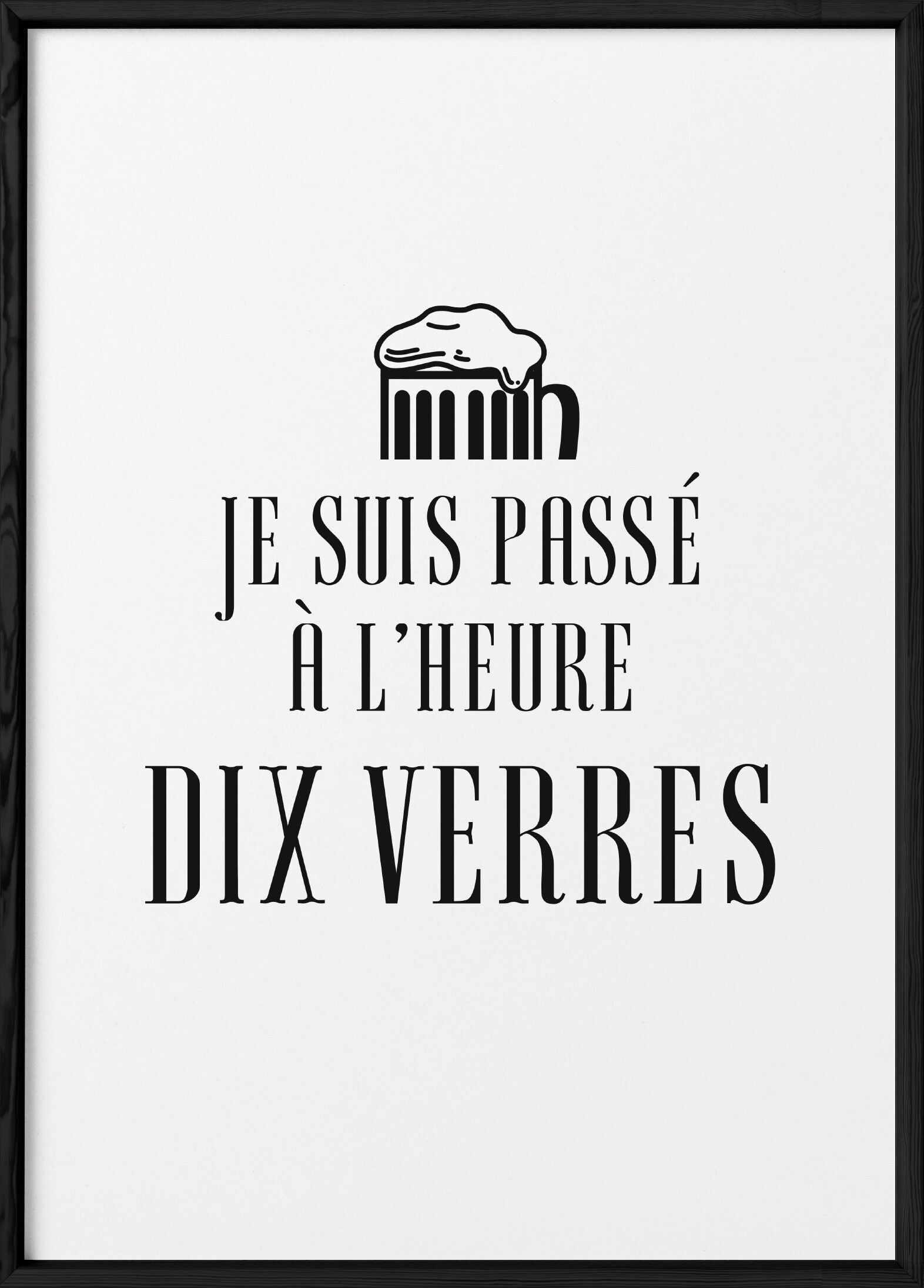 Affiche Heure dix verres