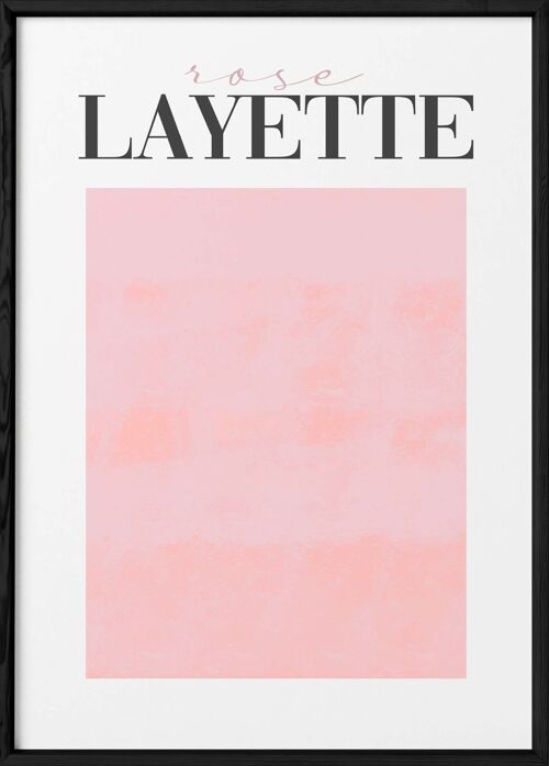Affiche Rose Layette
