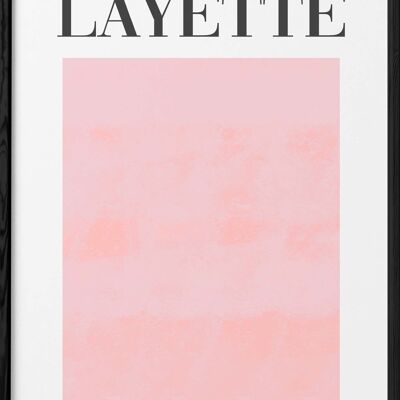 Affiche Rose Layette