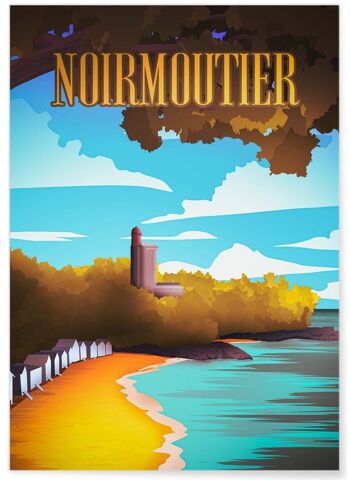 Affiche illustration de Noirmoutier 1