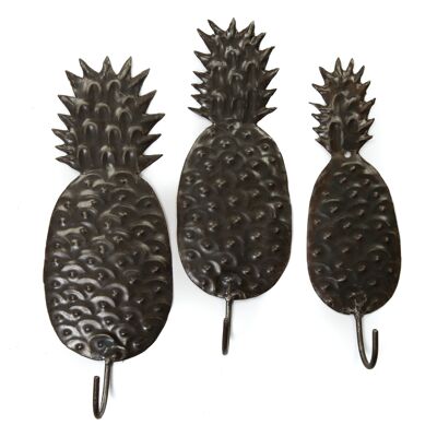 haken ananas set van 3 maten