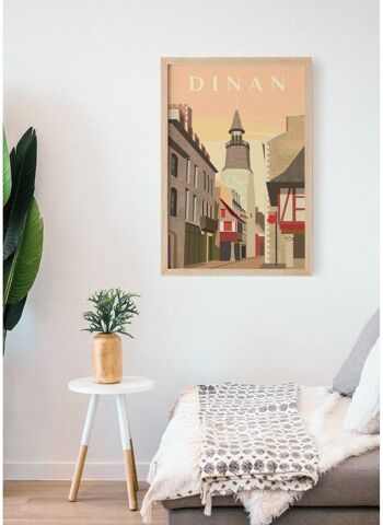 Affiche illustration de la ville de Dinan 4