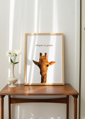 Affiche "Peigner la girafe" 4