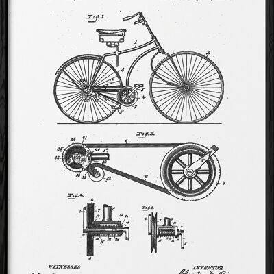 Cartel de patente de bicicleta