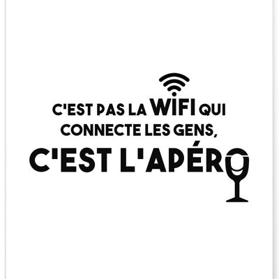 Affiche Apéro Connexion - humour