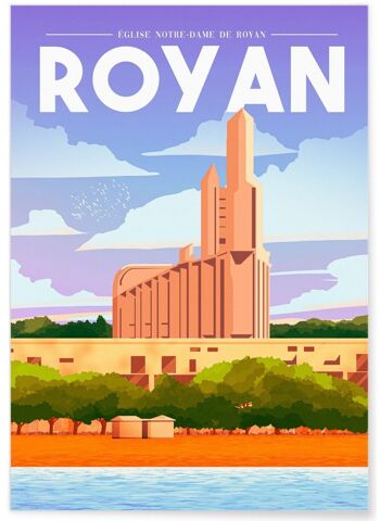 Affiche illustration de la ville de Royan 1