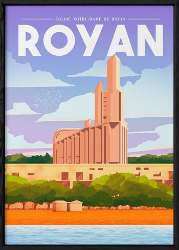Affiche illustration de la ville de Royan 3