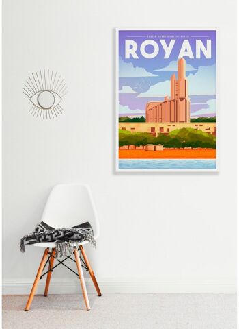 Affiche illustration de la ville de Royan 4