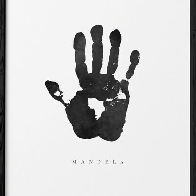 Mandela's hand poster