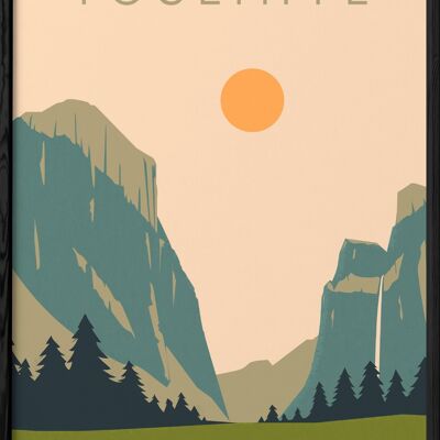 Affiche Parc national de Yosemite