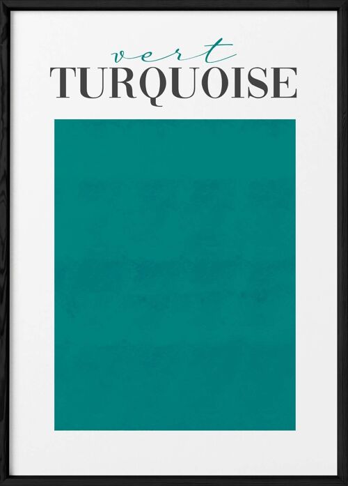 Affiche Vert Turquoise