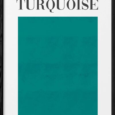 Turquoise Green Poster