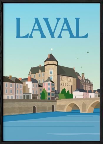 Affiche illustration de la ville de Laval 3