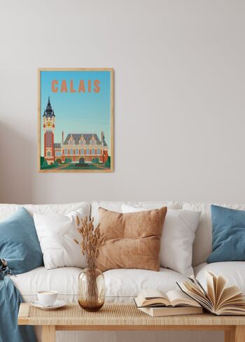 Affiche illustration de la ville de Calais 4