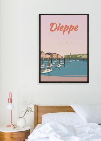 Affiche illustration de la ville de Dieppe 4