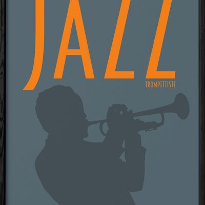 Trompetista de jazz Póster