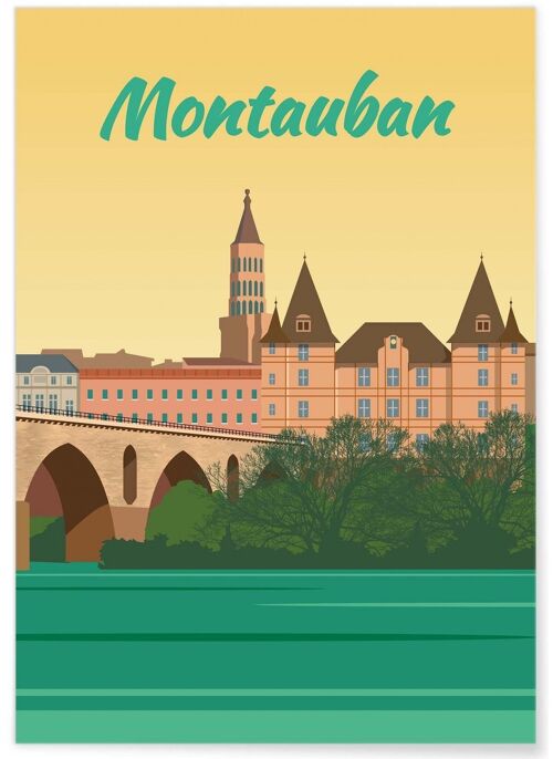 Affiche de la ville de Montauban