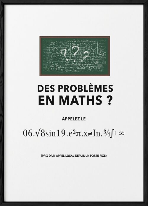 Affiche Problème de maths